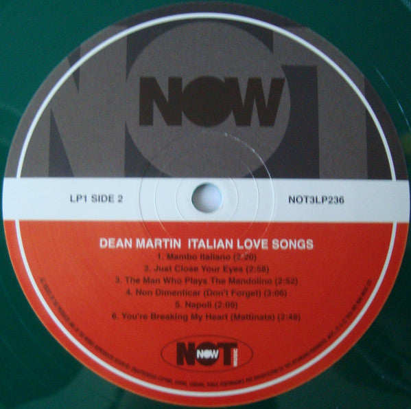 Dean Martin – Italian Love Songs - Red & White Vinyl