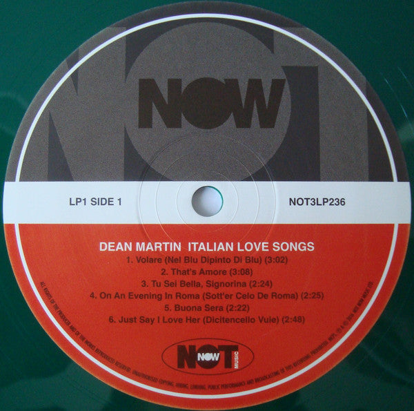 Dean Martin – Italian Love Songs - Red & White Vinyl