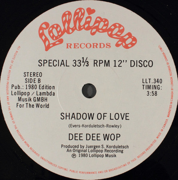Dee Dee Wop – Get Off Of My Cloud / Shadow Of Love