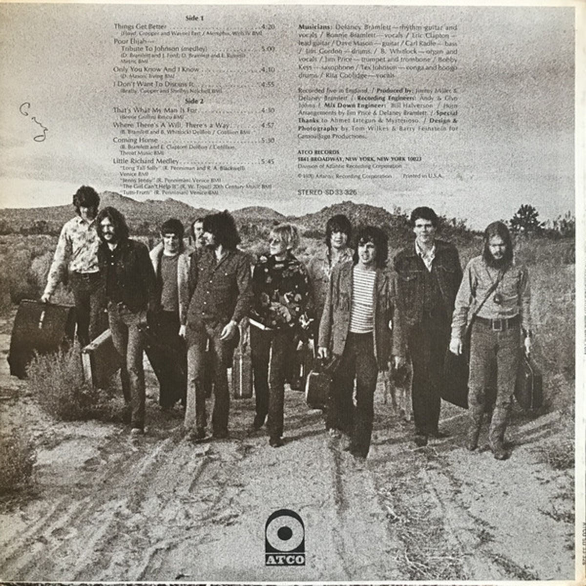 Delaney & Bonnie & Friends with Eric Clapton – On Tour - 1970 Pressing