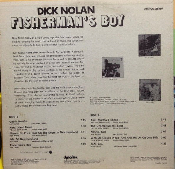 Dick Nolan – Fisherman's Boy -  1972 Original