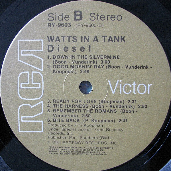 Diesel – Watts In A Tank - 1981