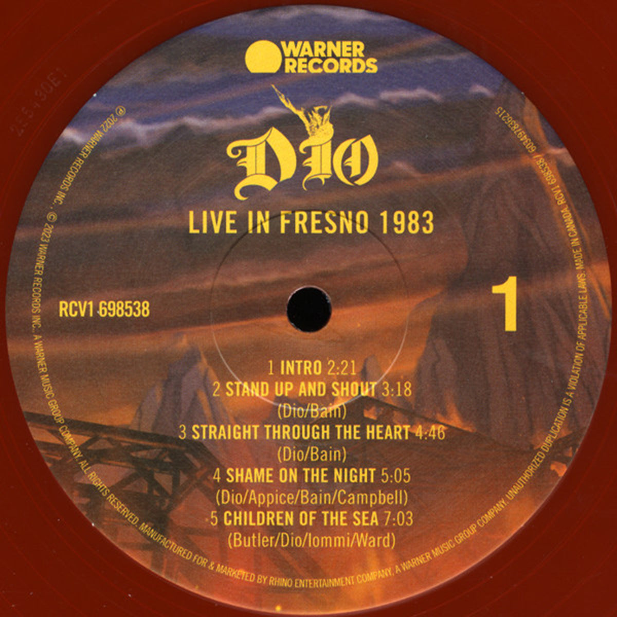 Dio – Live In Fresno 1983 - Sealed Red Vinyl RSD Pressing!