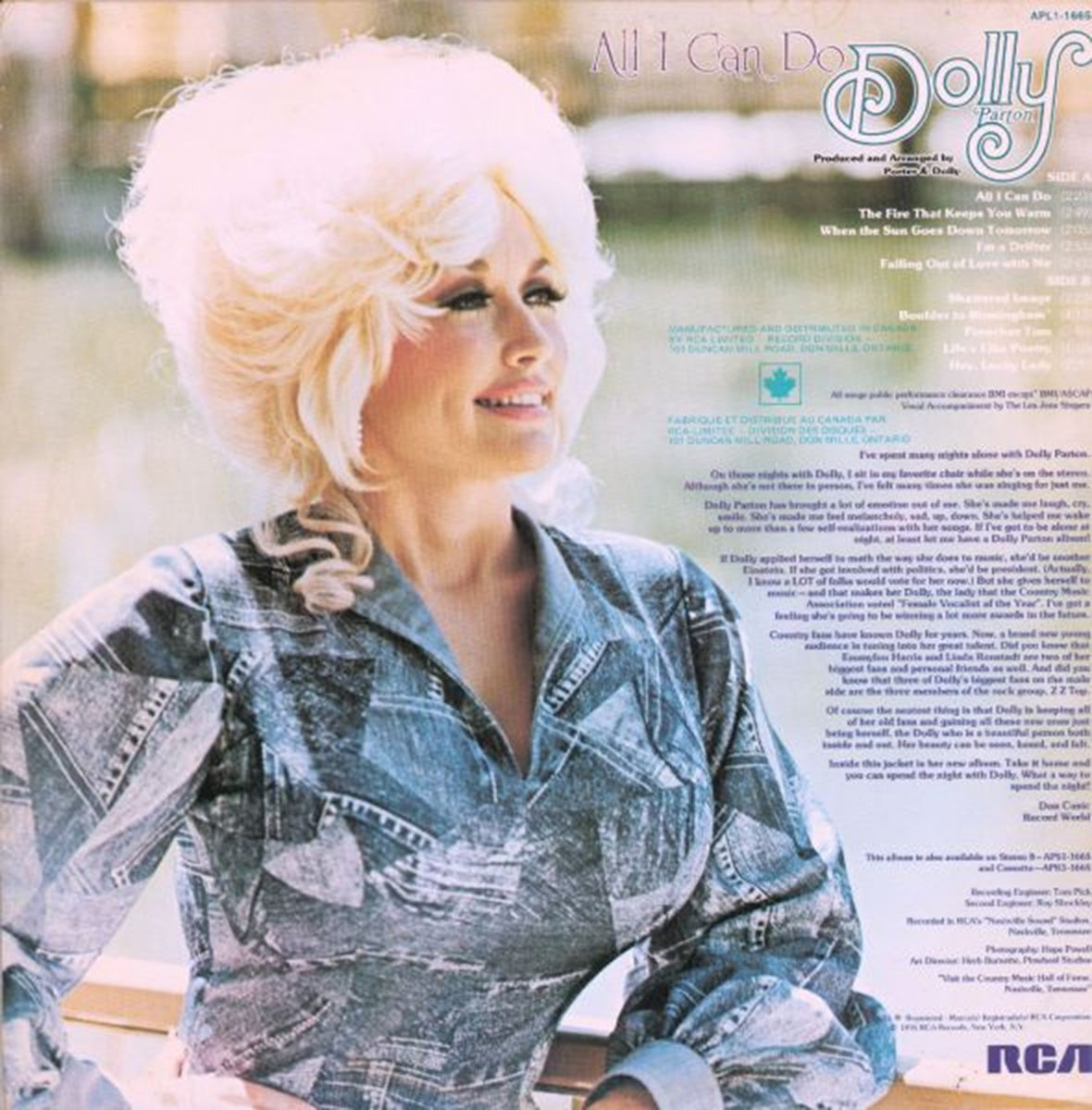 Dolly Parton – All I Can Do - 1976 VinylPursuit.com