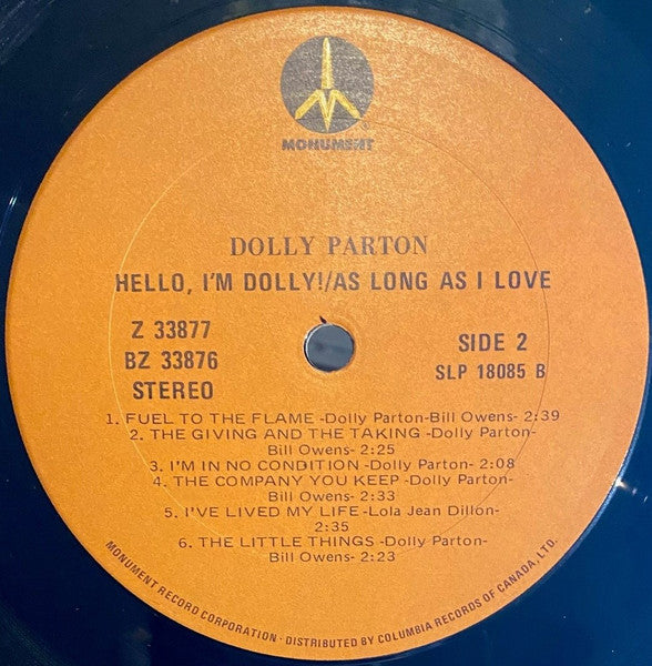 Dolly Parton – Hello I'm Dolly! / As Long As I Love - Compilation