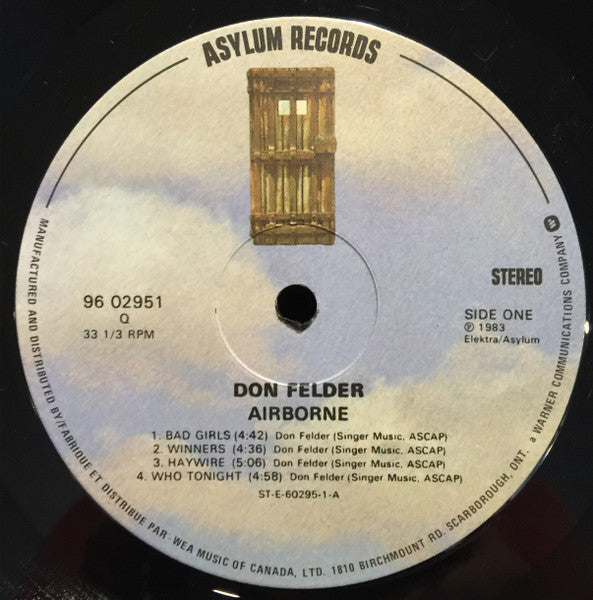 Don Felder – Airborne - 1983 Original, Bargain!