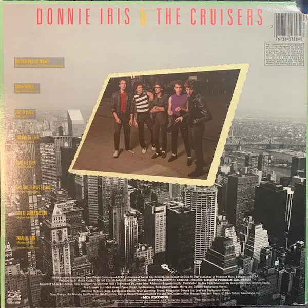 Donnie Iris And The Cruisers – The High And The Mighty - 1982 Original Pressing Vinyl Pursuit Inc