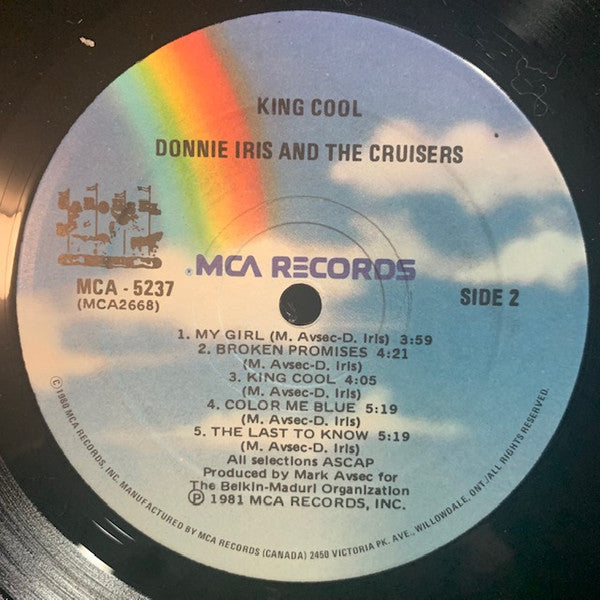 Donnie Iris – King Cool - 1981 Pressing