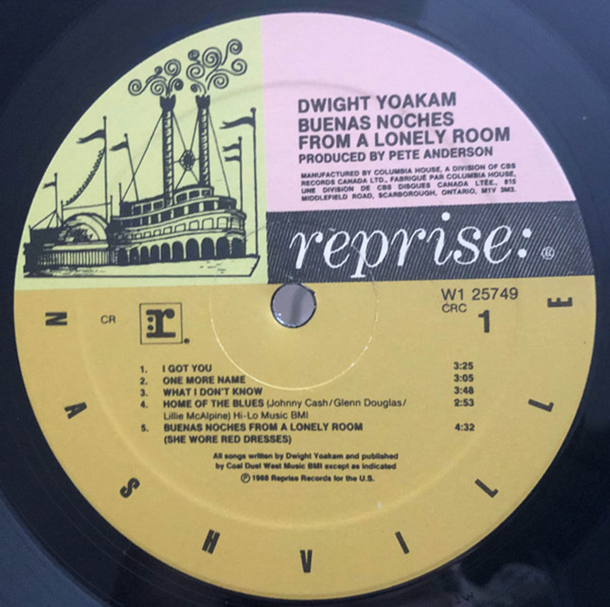 Dwight Yoakam – Buenas Noches From A Lonely Room - 1988 Pressing