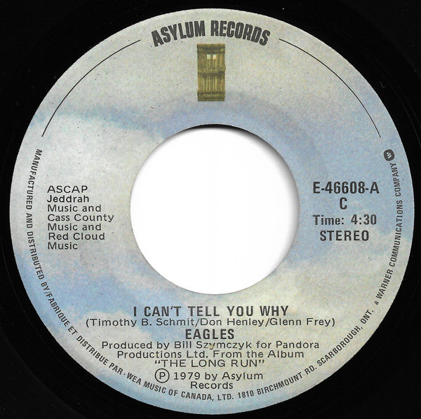 Eagles – I Can't Tell You Why - 7" Single