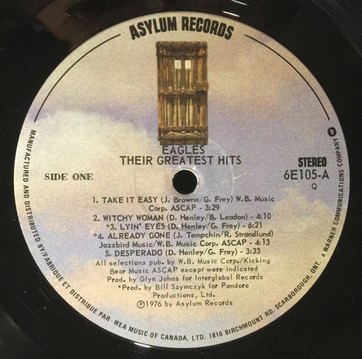 Eagles Their Greatest Hits 19711975 Vinyl Pursuit Inc