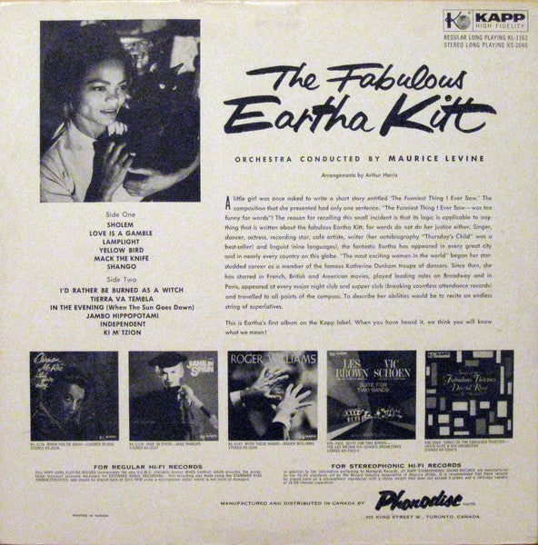 Eartha Kitt – The Fabulous Eartha Kitt
