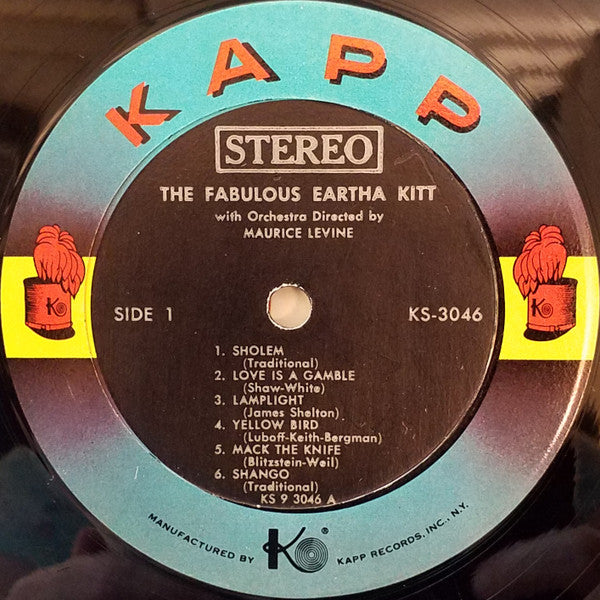 Eartha Kitt – The Fabulous Eartha Kitt - 1959 Original US Pressing