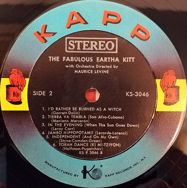 Eartha Kitt – The Fabulous Eartha Kitt - 1959 Original US Pressing