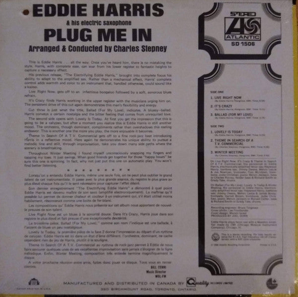 Eddie Harris – Plug Me In - 1968 Original