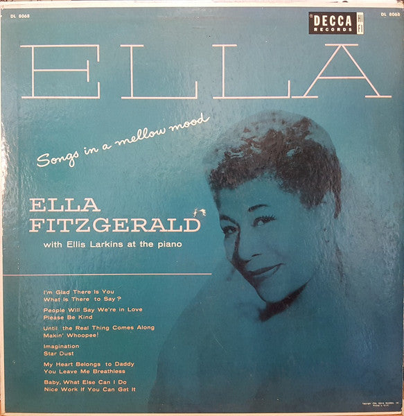 Ella Fitzgerald With Ellis Larkins – Ella - Songs In A Mellow Mood