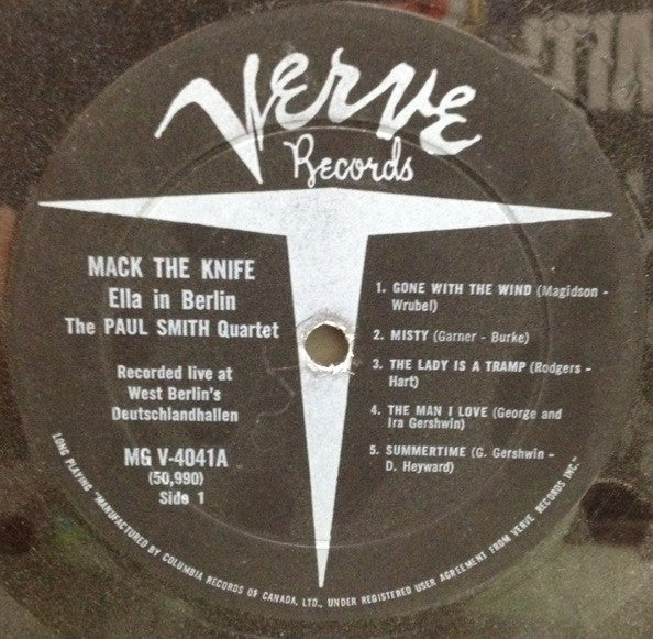Ella Fitzgerald – Mack The Knife - Ella In Berlin VinylPursuit.com