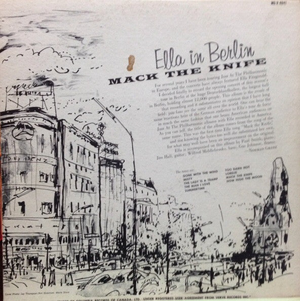 Ella Fitzgerald – Mack The Knife - Ella In Berlin VinylPursuit.com
