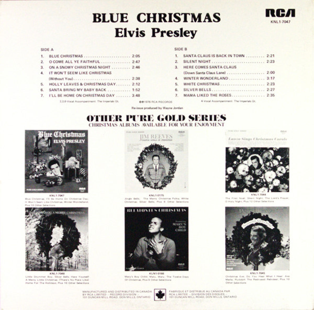 Elvis Presley – Blue Christmas in Shrinkwrap VinylPursuit.com
