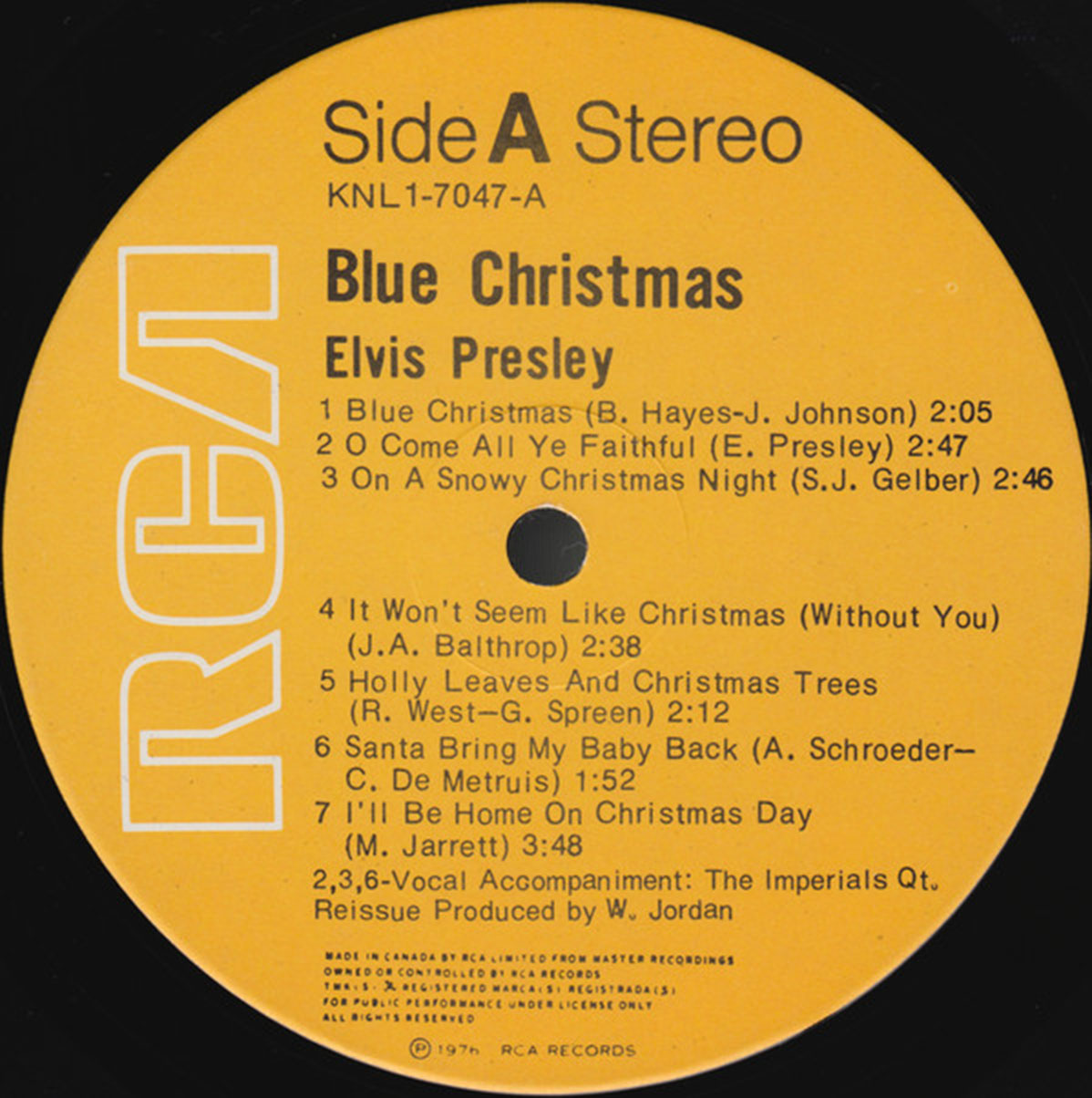 Elvis Presley – Blue Christmas in Shrinkwrap VinylPursuit.com