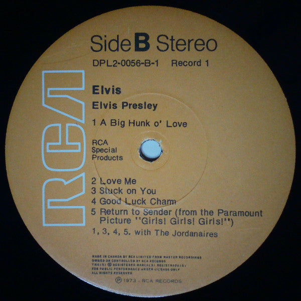 Elvis – Elvis - Double Album Compilation - Vinyl Pursuit Inc