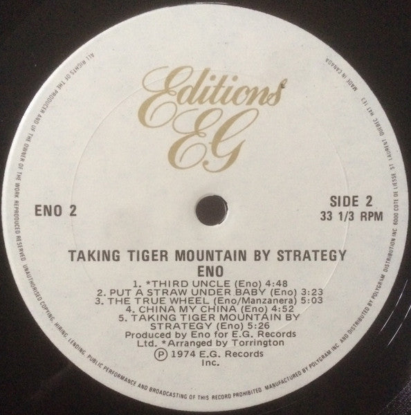 Eno – Taking Tiger Mountain (By Strategy)