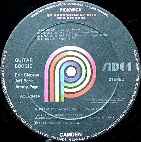 Eric Clapton / Jeff Beck / Jimmy Page – Guitar Boogie VinylPursuit.com