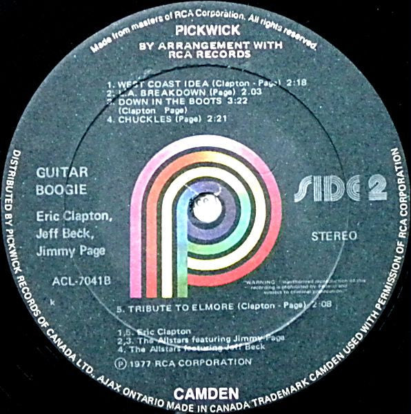 Eric Clapton / Jeff Beck / Jimmy Page – Guitar Boogie VinylPursuit.com