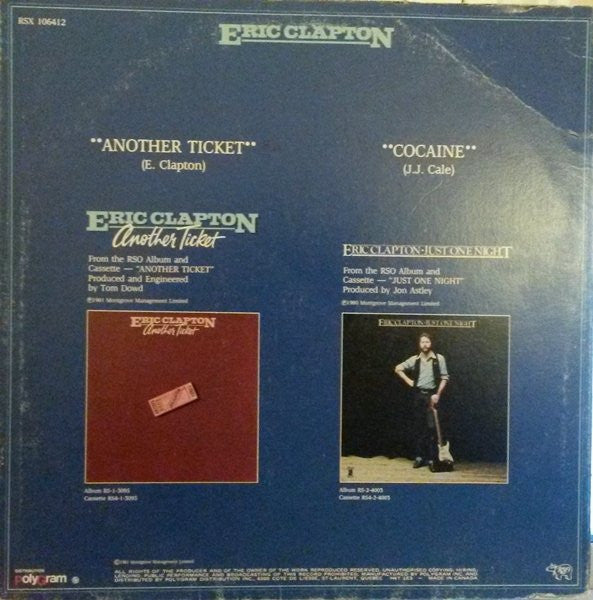 Eric Clapton – Another Ticket / Cocaine