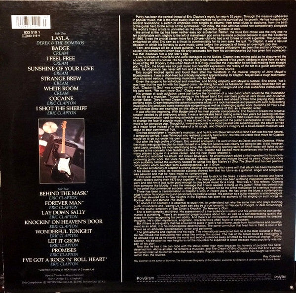 Eric Clapton – The Cream Of Eric Clapton VinylPursuit.com