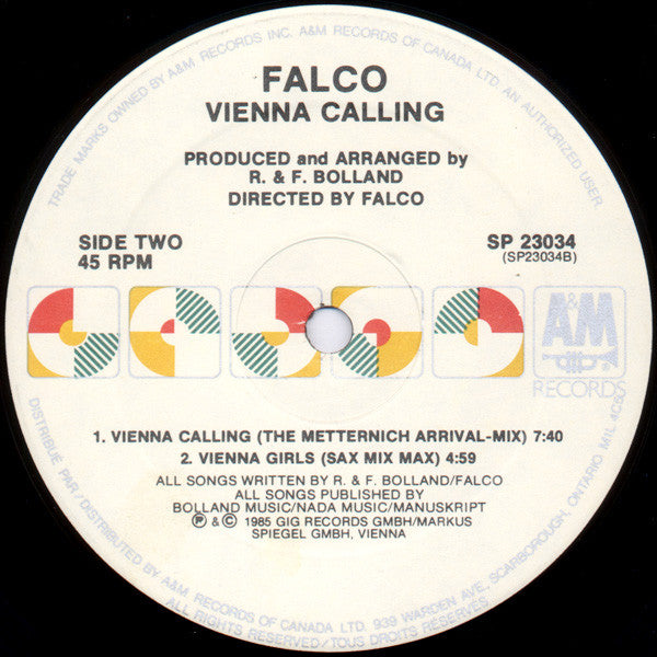 Falco – Vienna Calling (The Tourist Version)