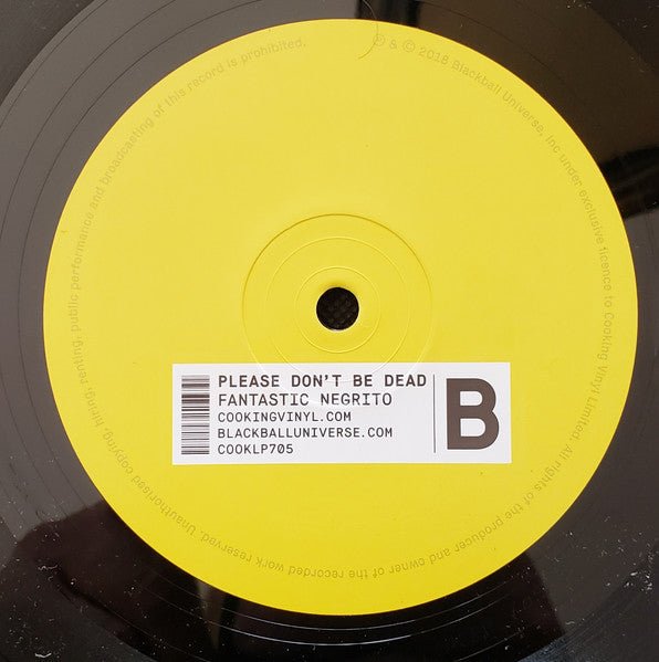 Fantastic Negrito – Please Don't Be Dead - In Shrinkwrap! - Vinyl Pursuit Inc