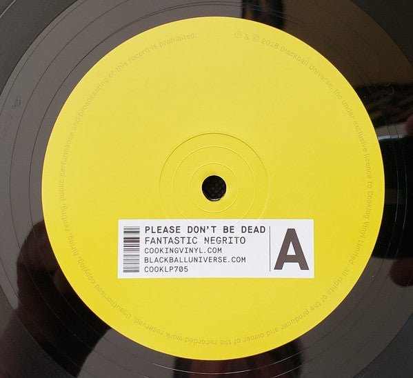 Fantastic Negrito – Please Don't Be Dead - In Shrinkwrap! - Vinyl Pursuit Inc