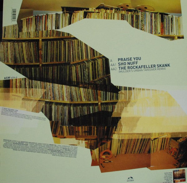 Fatboy Slim – Praise You - 1999 US Original - Vinyl Pursuit Inc