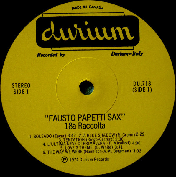 Fausto Papetti – 18a Raccolta