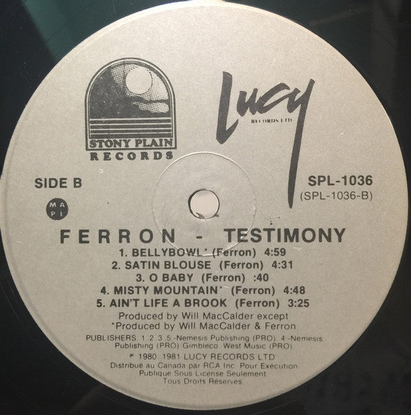 Ferron – Testimony