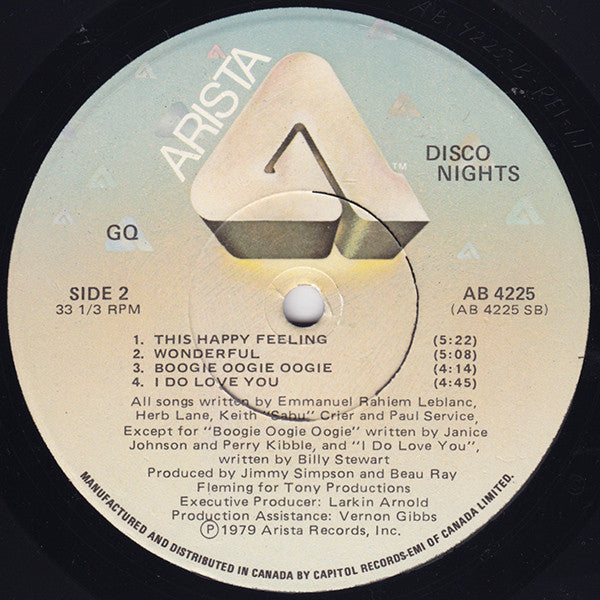 GQ – Disco Nights - 1979 Original Pressing