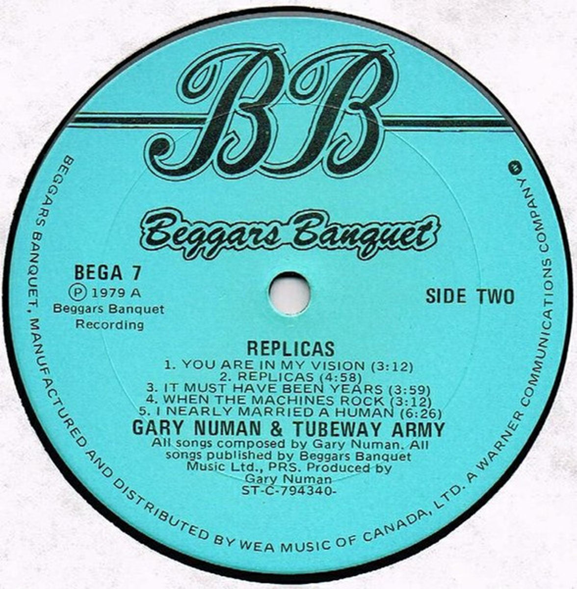 Gary Numan + Tubeway Army – Replicas - 1979 Original!