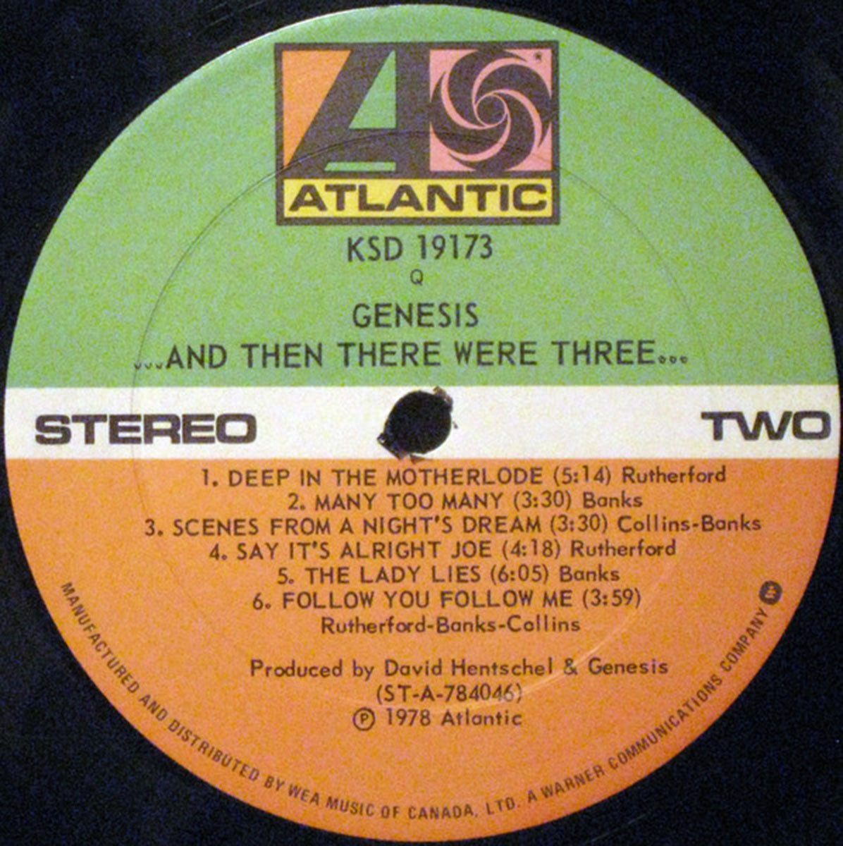 Genesis ...And Then There Were Three... 1978 Original VinylPursuit.com