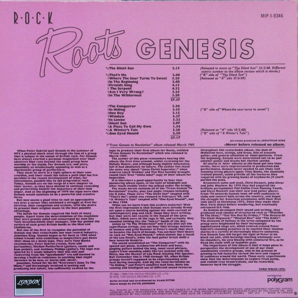 Genesis – Rock Roots
