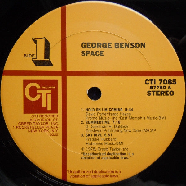 George Benson – Space - 1978 US Original