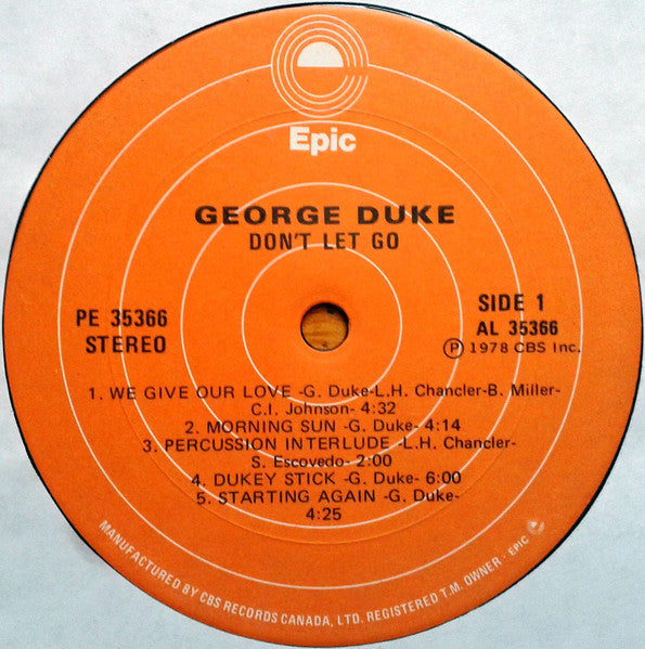 George Duke – Don't Let Go - 1978 Original