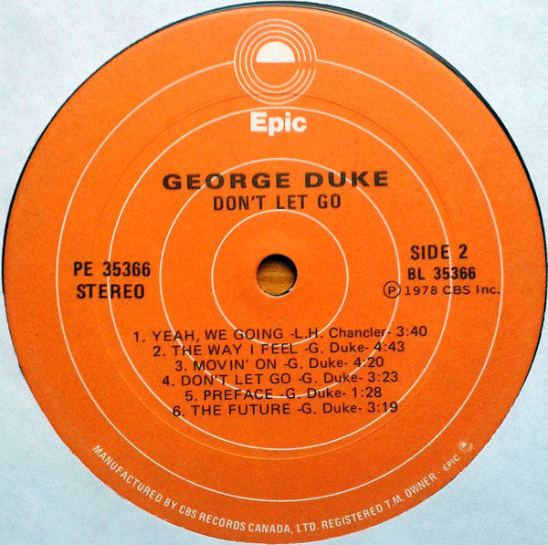 George Duke – Don't Let Go - 1978 Original