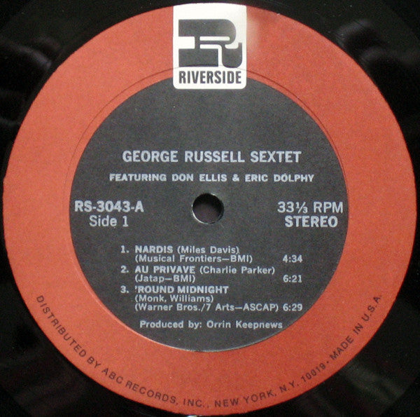 George Russell Sextet Featuring Don Ellis & Eric Dolphy – 123456extet  - 1968 US Pressing