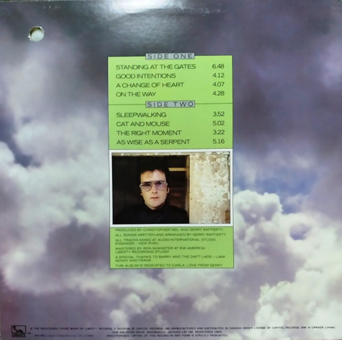 Gerry Rafferty – Sleepwalking - 1982 in Shrinkwrap!