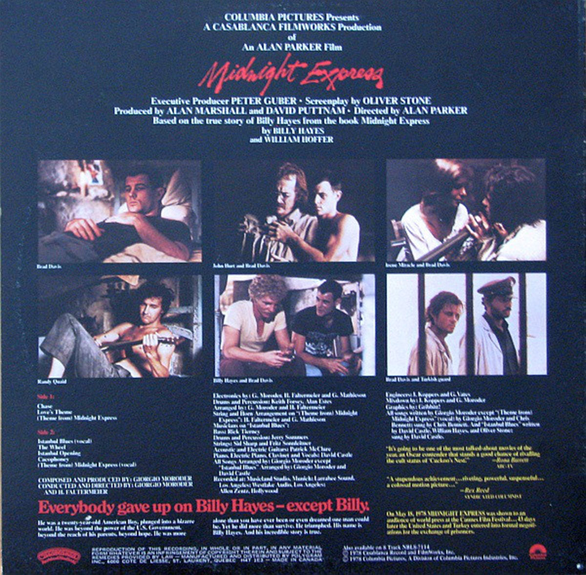 Midnight Express - Giorgio Moroder - Original Soundtrack - 1978