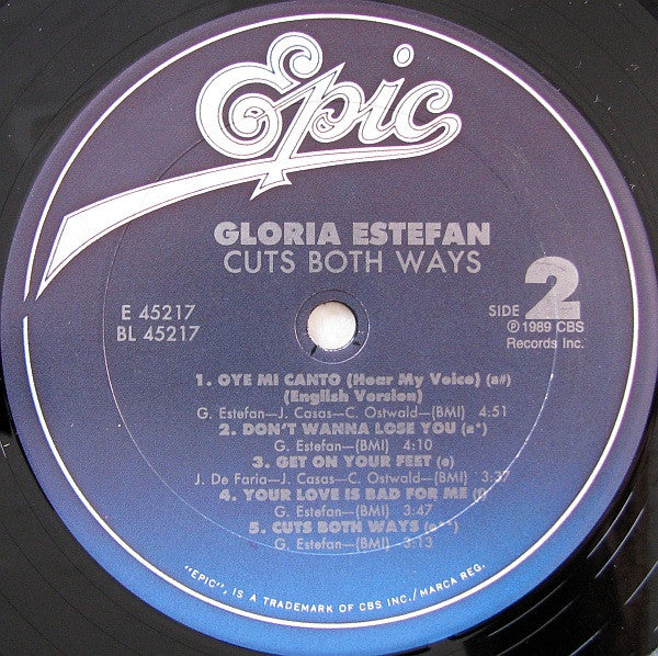 Gloria Estefan – Cuts Both Ways US Pressing