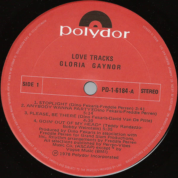 Gloria Gaynor – Love Tracks - 1978 Original