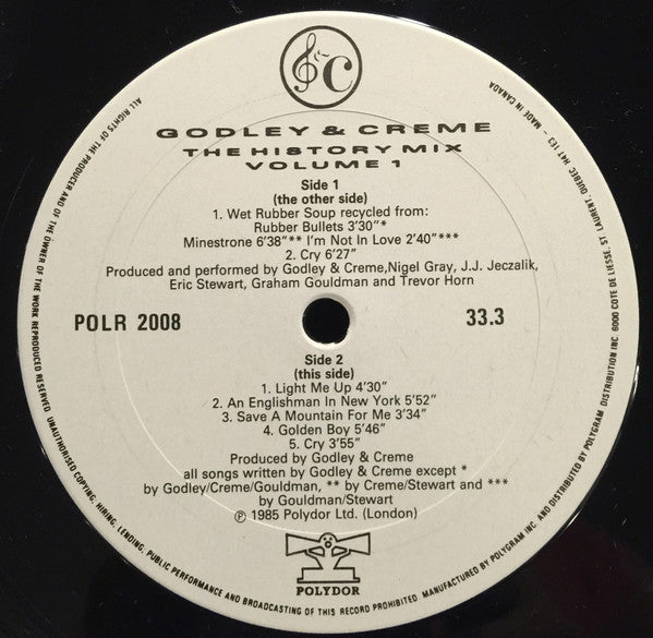 Godley & Creme – The History Mix Volume 1