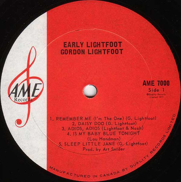 Gordon Lightfoot – Early Lightfoot